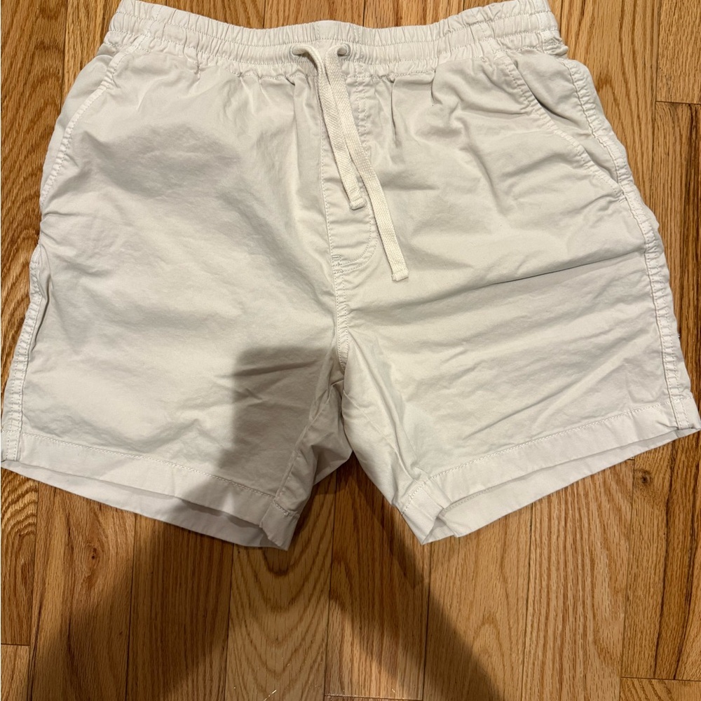 J. Crew Men's Flat Front Shorts - Cream